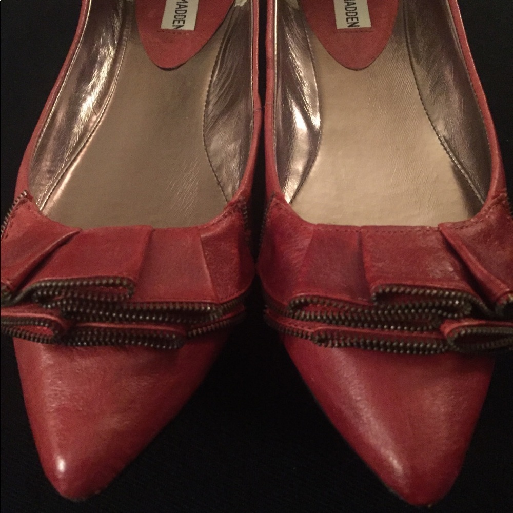 Leather flats